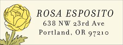 Wildflower Return Address Label