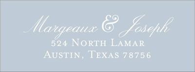 Topiary Return Address Label