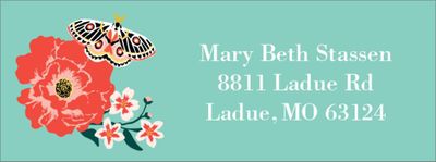 Garden Tea Return Address Label