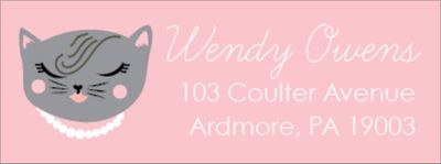 Cat-itude Custom Return Address Label