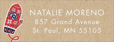 Mittens Return Address Labels