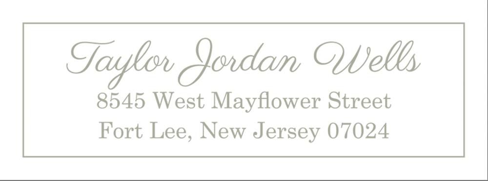 Delicate Border Return Address Label