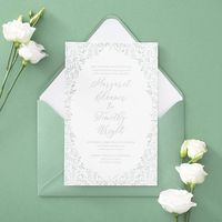 Tall Garden Wedding Invitation