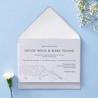 Mountainscape Wedding Invitation