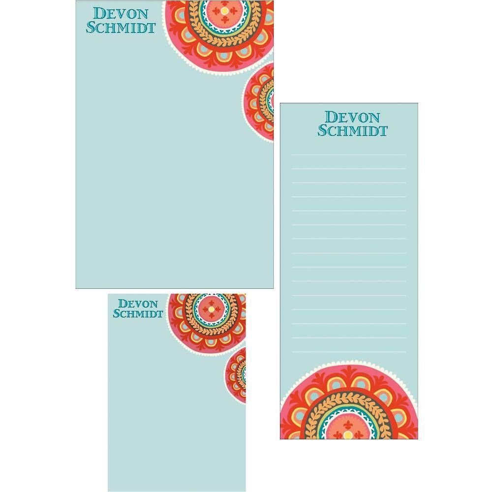 Suzani Mixed Personalized Note Pads