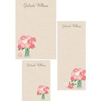 Jar Peonies Mixed Personalized Note Pads