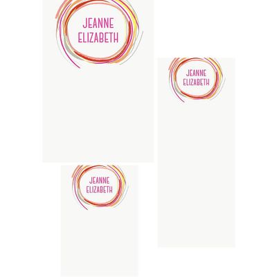 Swash Circle Mixed Personalized Note Pads