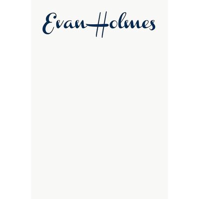 French Script Personalized Note Pads