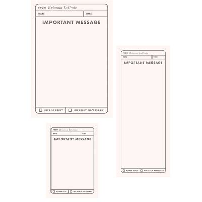 Important Message Mixed Personalized Note Pads