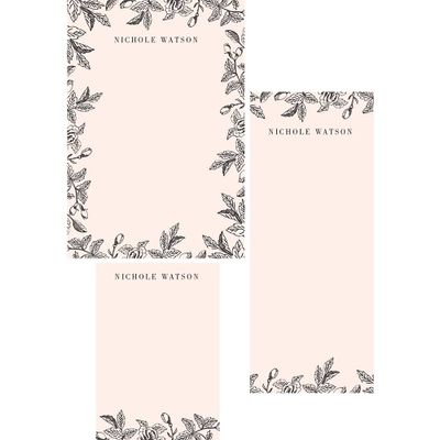 Garden Border Mixed Personalized Notepads