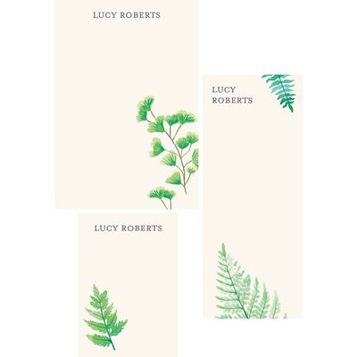 Ferns Mixed Personalized Notepads