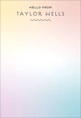 Hello Gradient Personalized Notepad Sets