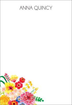 Spring Bouquet Personalized Notepad Sets