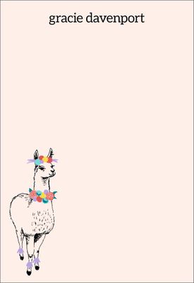 Llamas Personalized Notepad Sets