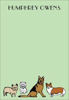 Dogs Personalized Notepad Sets