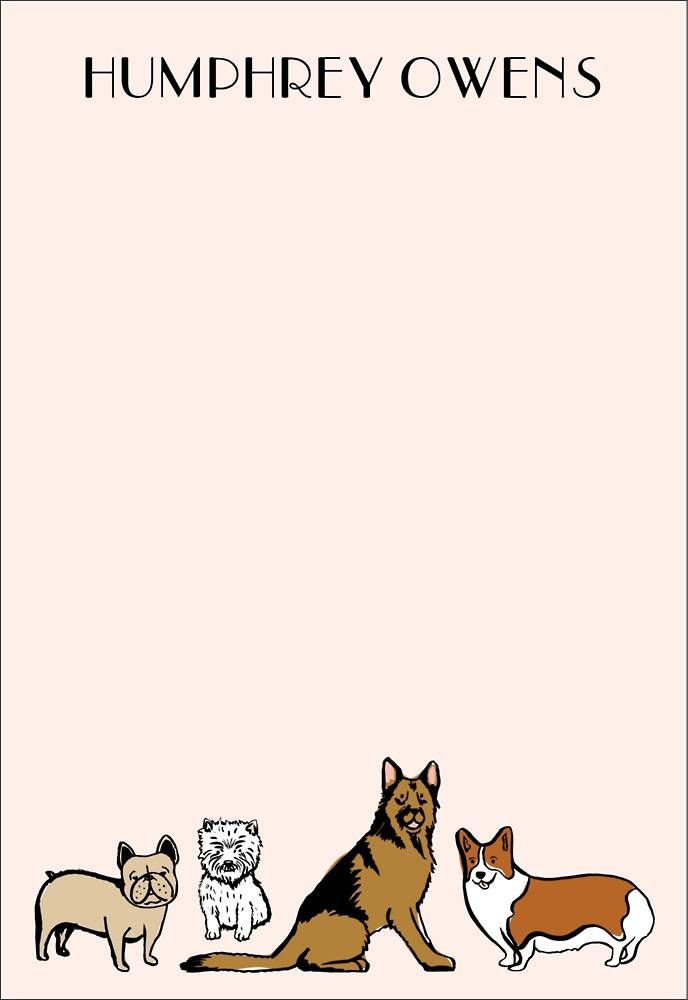 Dogs Personalized Notepad Sets