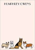 Dogs Personalized Notepad Sets