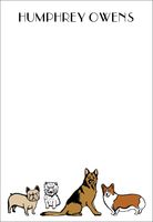 Dogs Personalized Notepad Sets