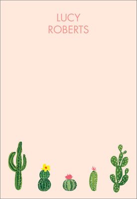 Cacti Personalized Notepad Sets