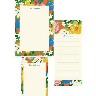 Flower Market Mixed Personalized Notepads