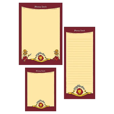 Gryffindor Mascot Illustrated Academia Harry Potter Mixed Personalized Notepads