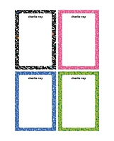 Retro Composition Personalized Notepad Set