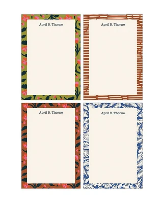 Pattern Party Personalized Notepad Set