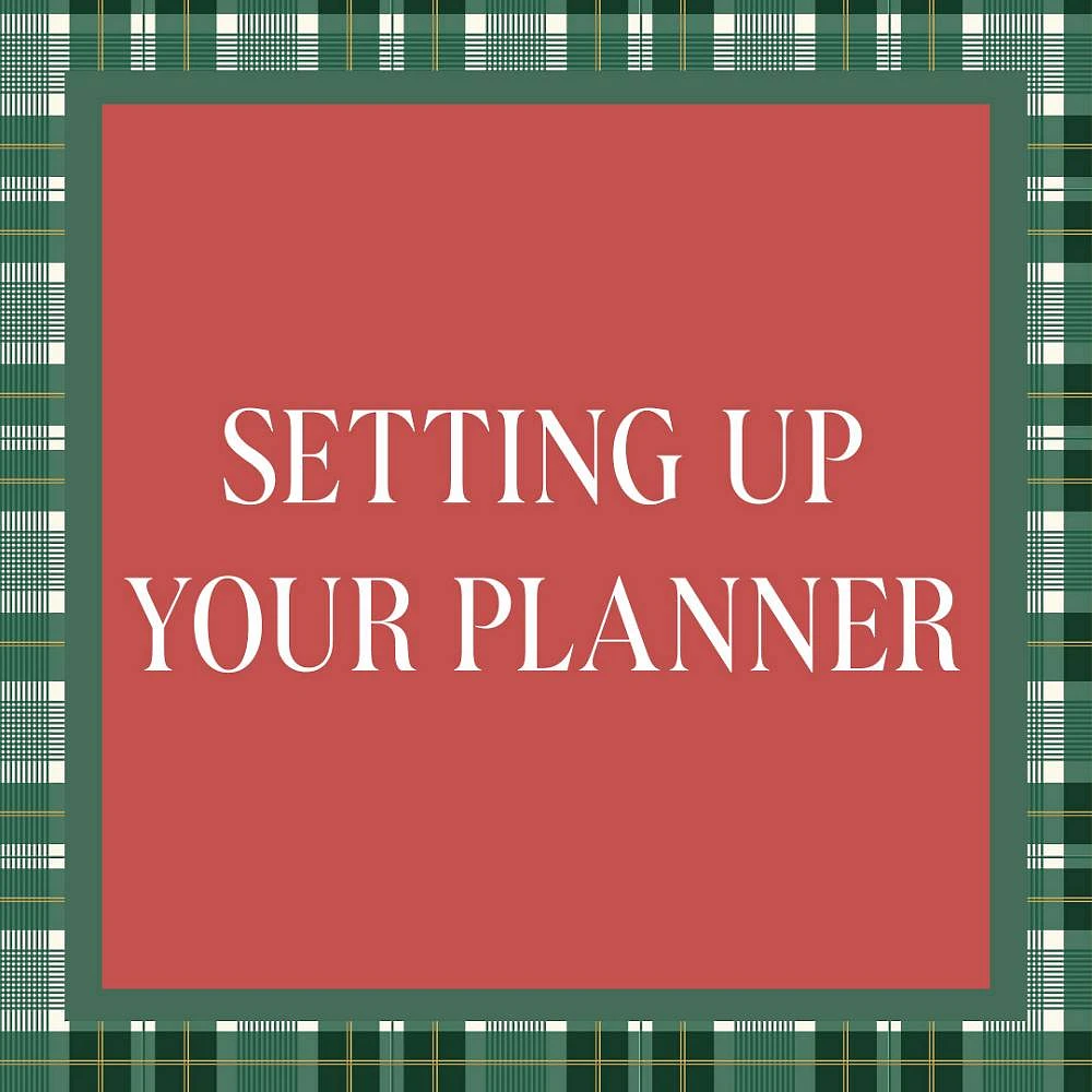 Virtual Workshop: Setting Up Your Planner for The New Year