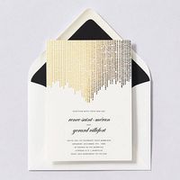 Josephine Baker Foil Wedding Invitation