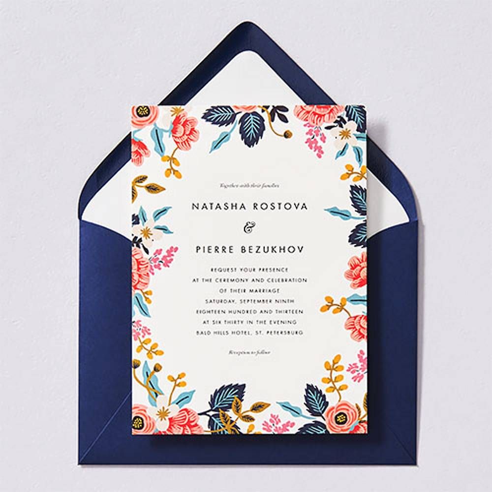 Birch Monarch Wedding Invitation