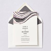 Marbleized Wedding Invitation