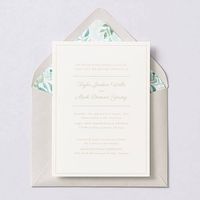 Delicate Border Wedding Invitation