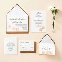 Painted Magnolia Wedding Invitation