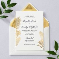 Palms Wedding Invitation