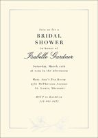 Cypress Flower Frame Foil Bridal Shower Invitation