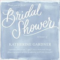 Watercolor Bridal Shower Invitation