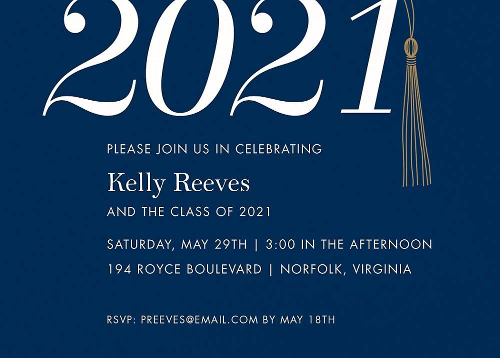 Tassel Graduation Party Invitation