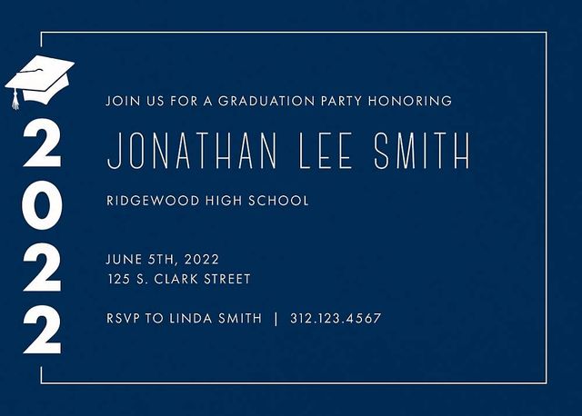 Balloons Graduation Invitation