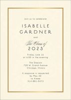 Thin Line Graduation Party Invitation