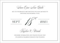 Black Tie Change the Date Card