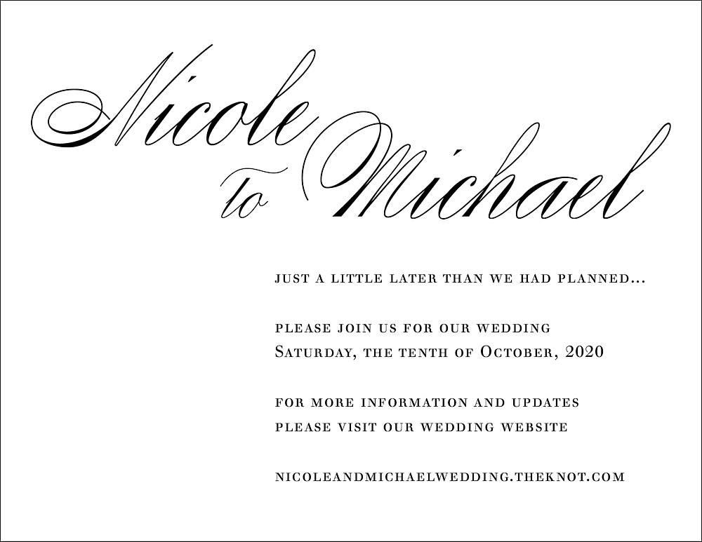 Calligraphy Change the Date Card