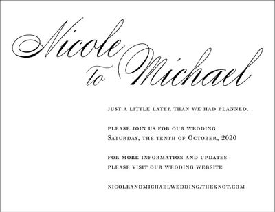Calligraphy Change the Date Card