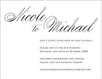 Calligraphy Change the Date Card