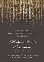 Foil Chandelier Graduation Announcement