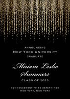 Foil Chandelier Graduation Announcement