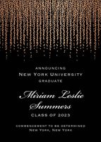 Foil Chandelier Graduation Announcement