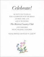 Wildflower Star Bat Mitzvah Information Card