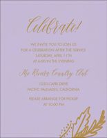 Brush Leaves Bat Mitzvah Information Card