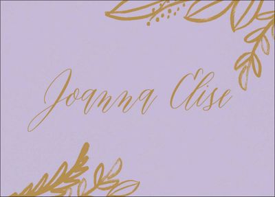 Brush Leaves Bat Mitzvah Stationery