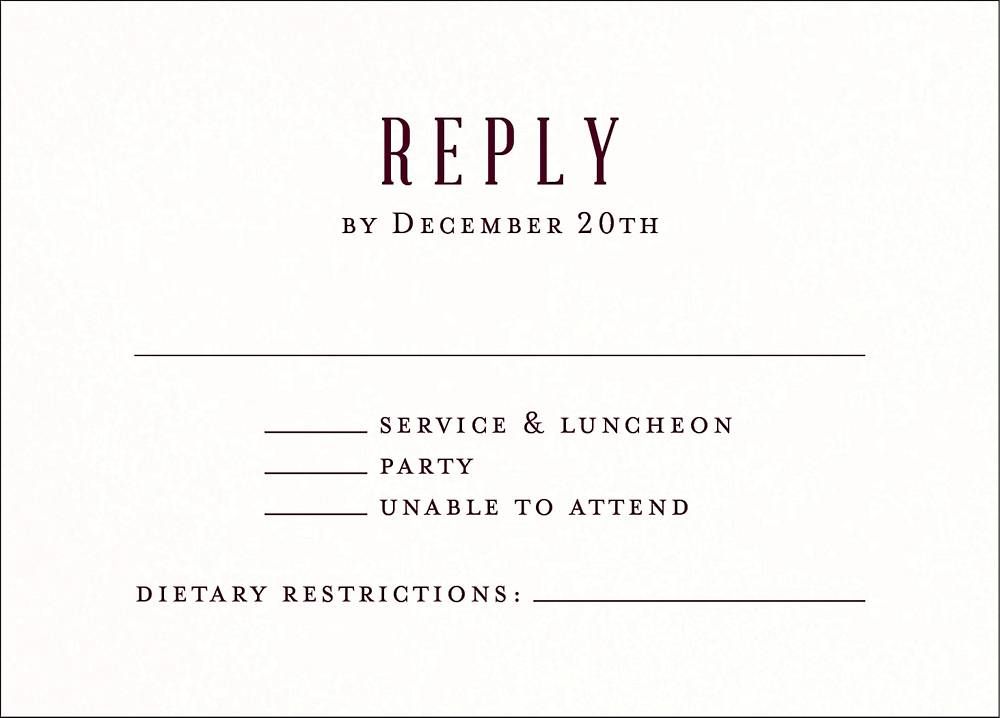 Line Dot Border Bat Mitzvah Response Card